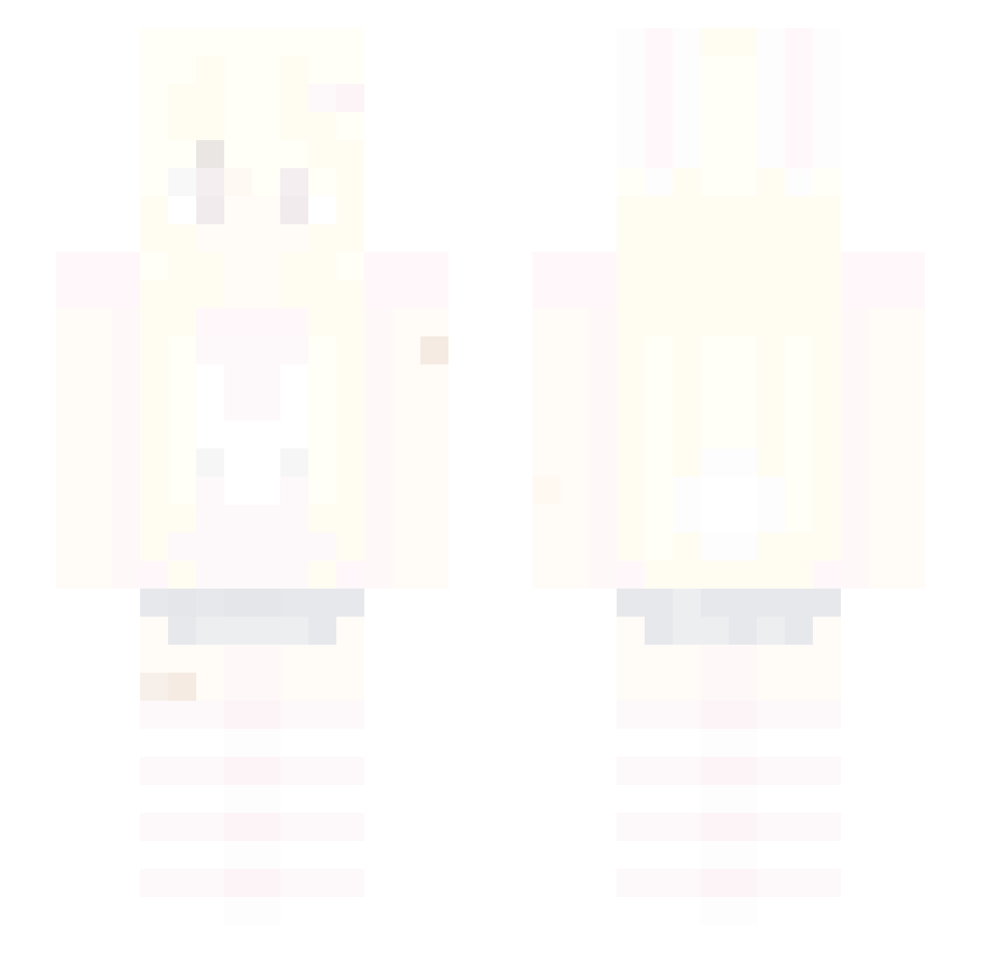 cwuni Minecraft skin, front and back view