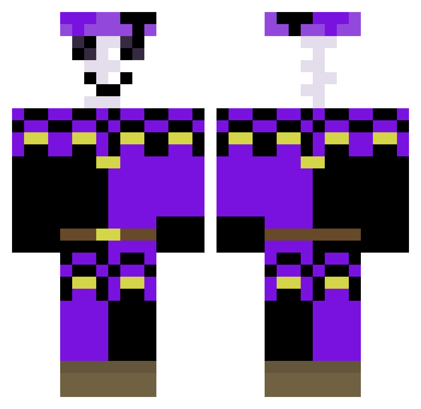 Lysrix522 Minecraft skin, front and back view