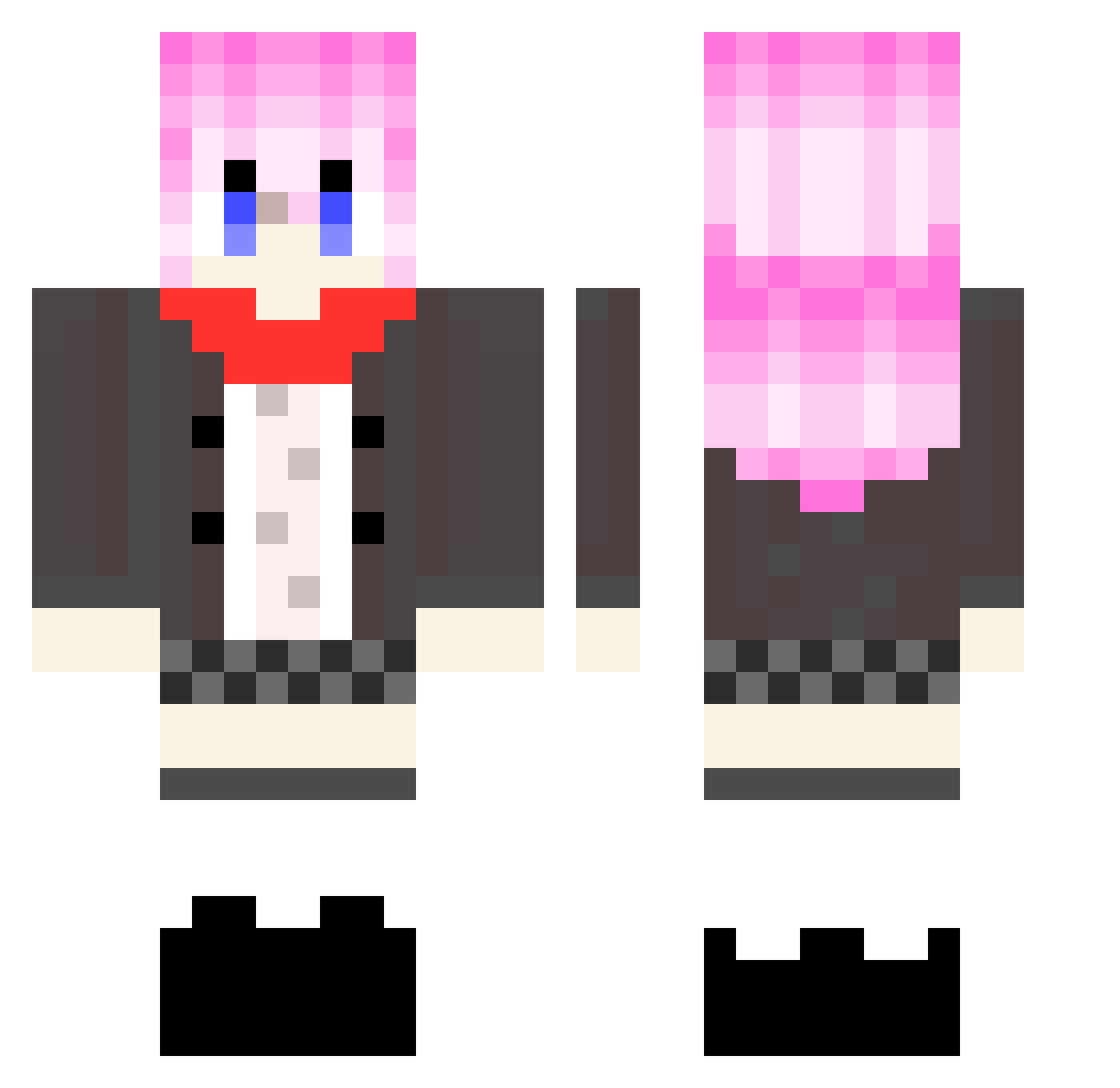 Ladence_ Minecraft skin, front and back view
