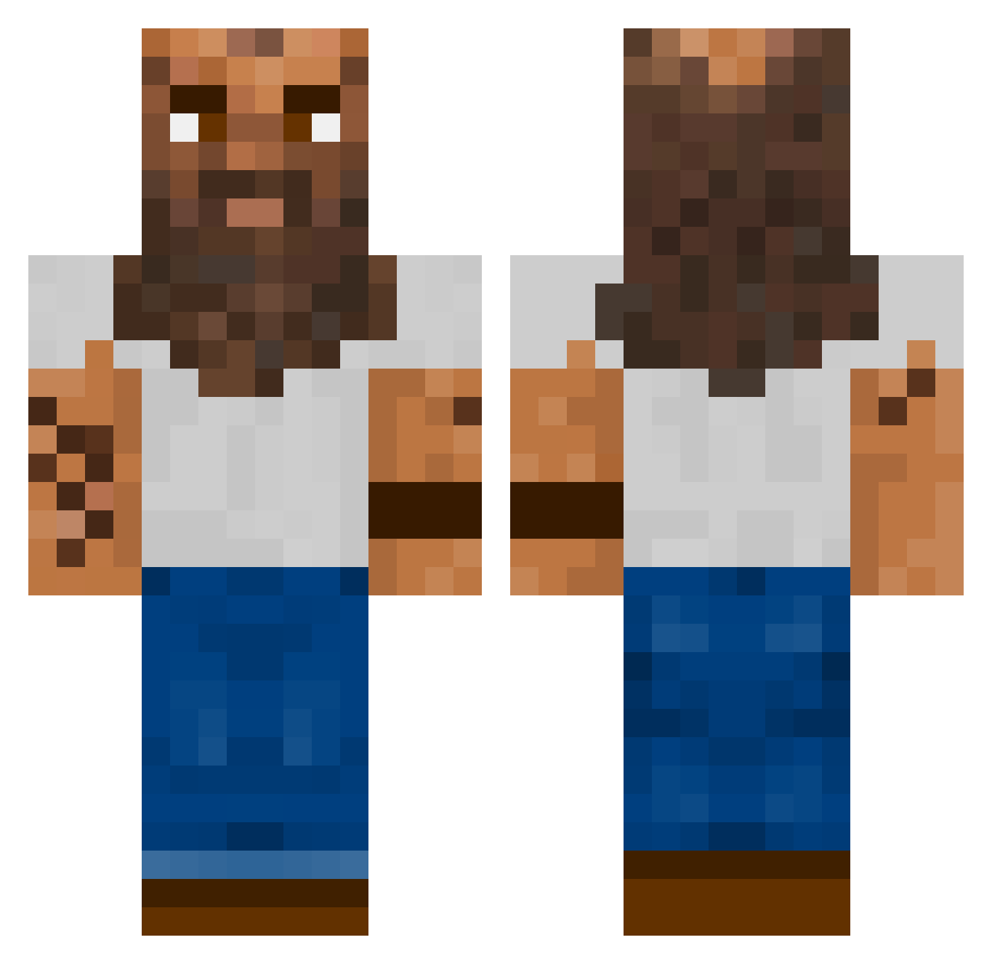 mushroomsoup3 Minecraft skin, front and back view