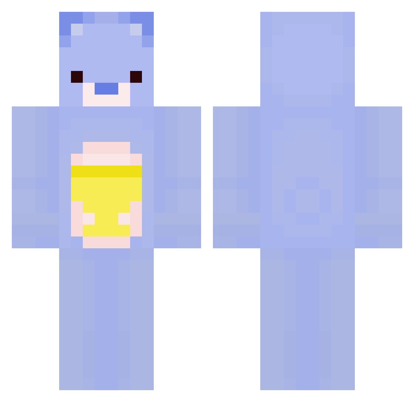 iBiZa_TwisT Minecraft skin, front and back view