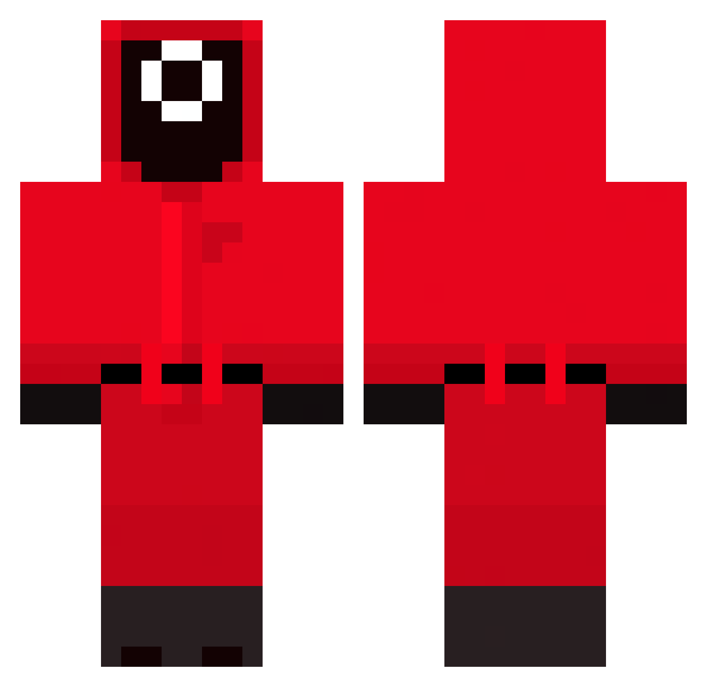 HotenIcen Minecraft skin, front and back view