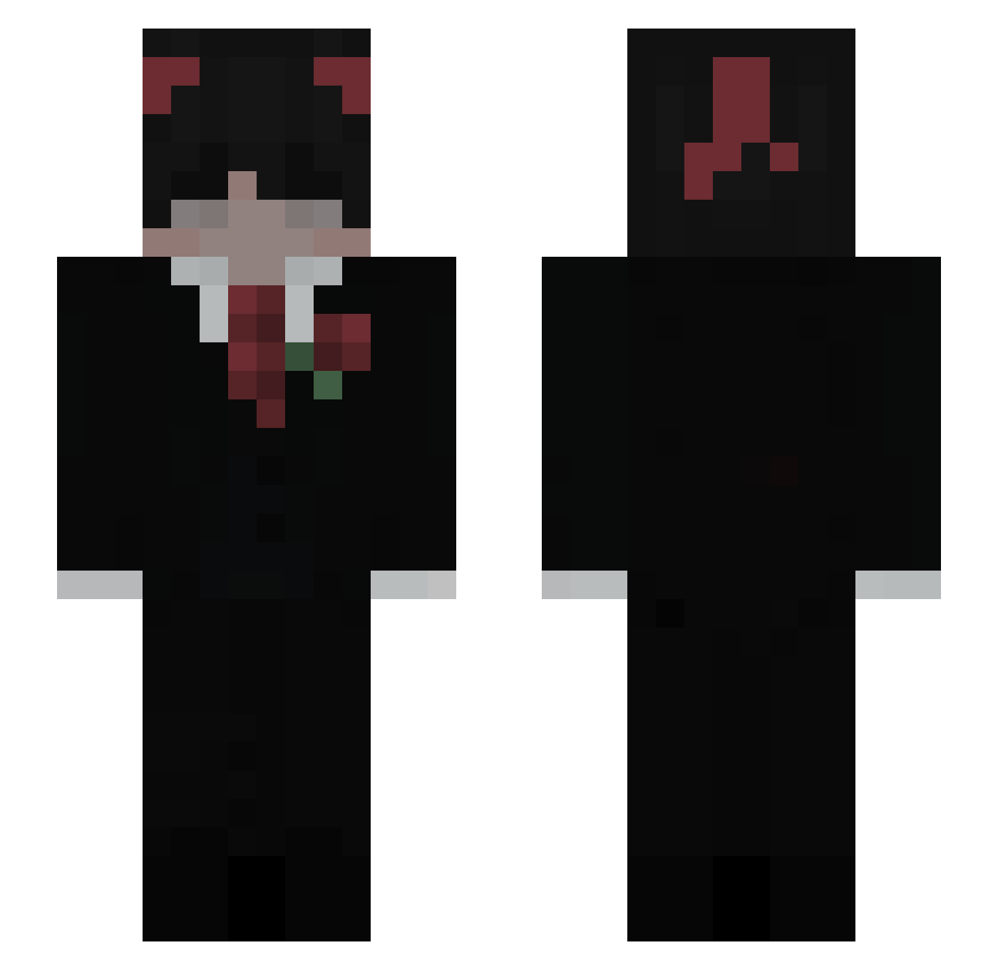 BaleadasConHuevo Minecraft skin, front and back view