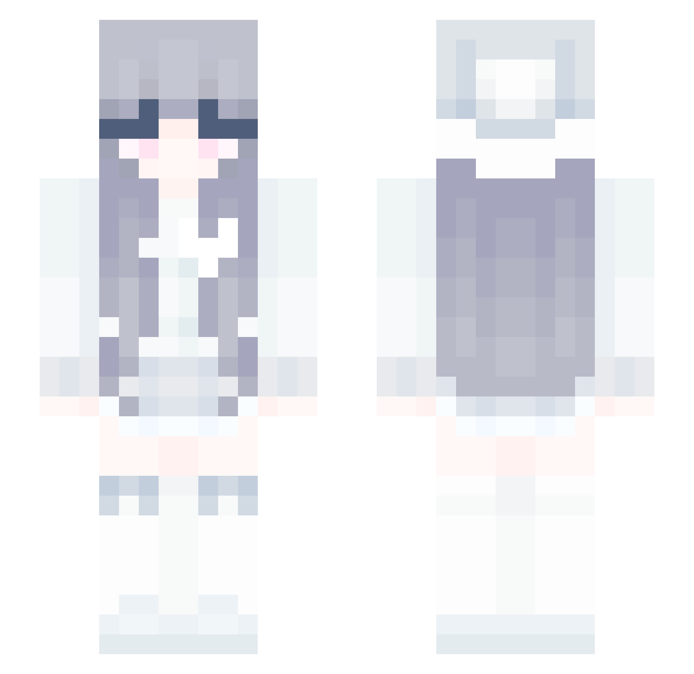 iomentis Minecraft skin, front and back view