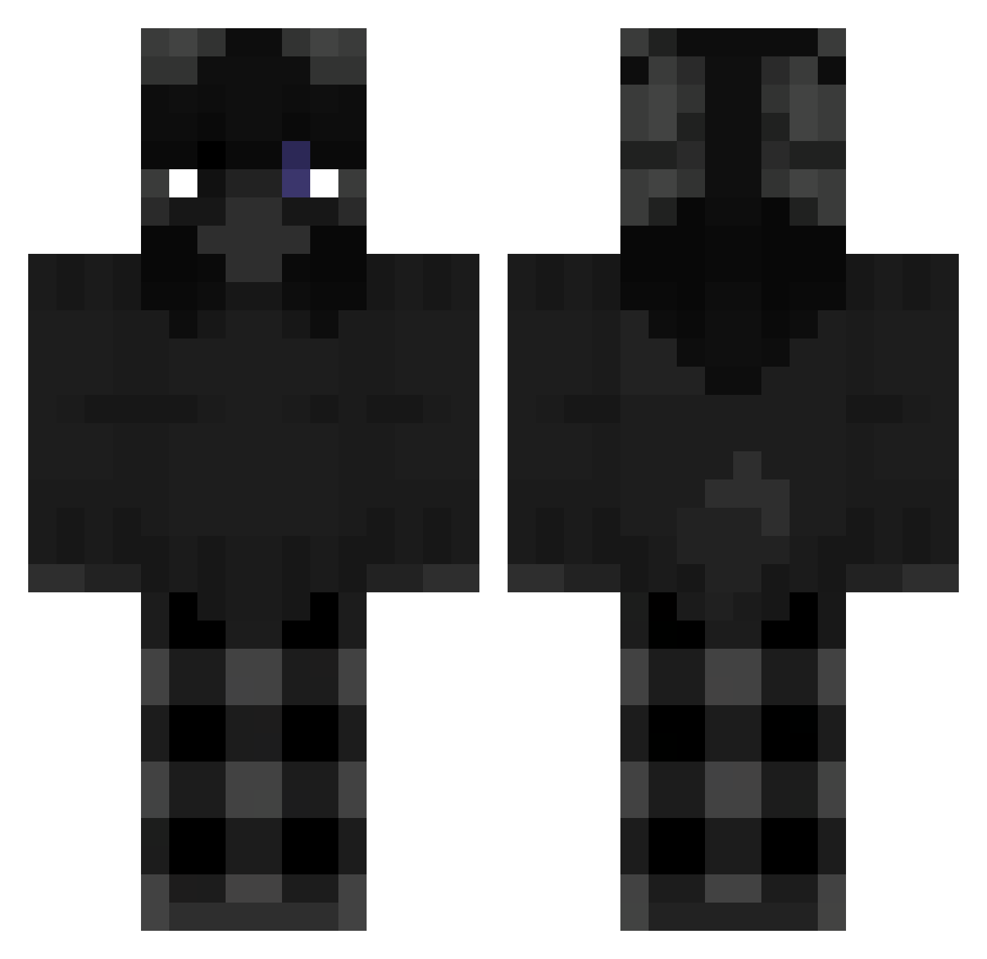 ruuc Minecraft skin, front and back view