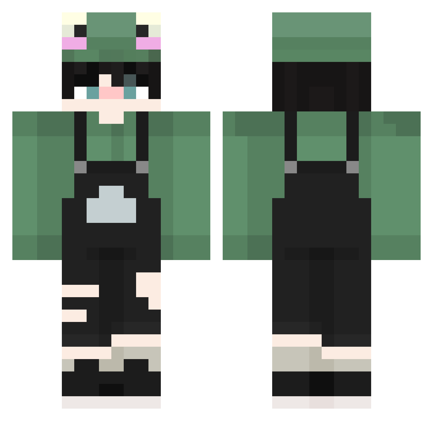 Turtle_Guy2 Minecraft skin, front and back view