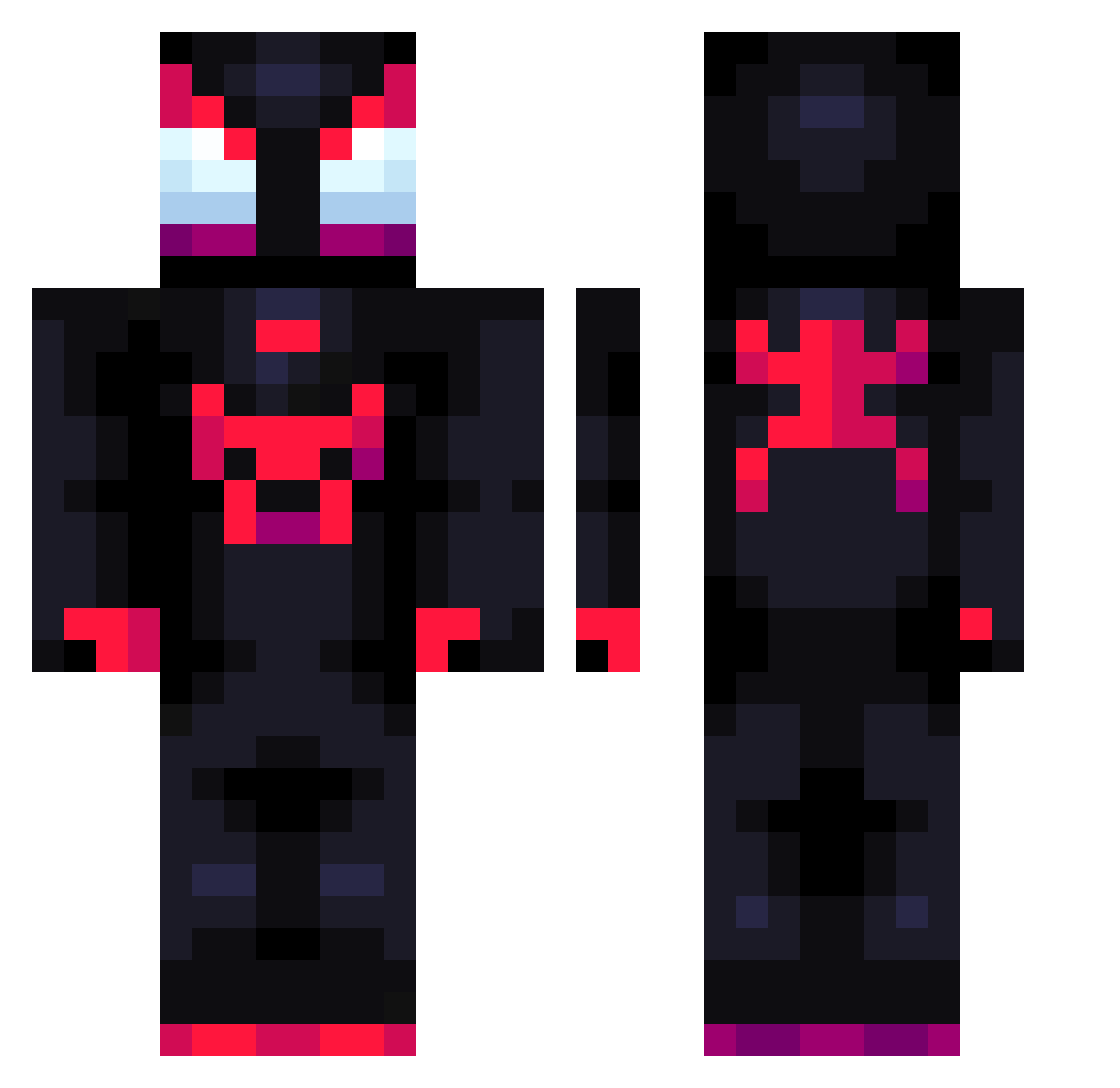 oz3s Minecraft skin, front and back view
