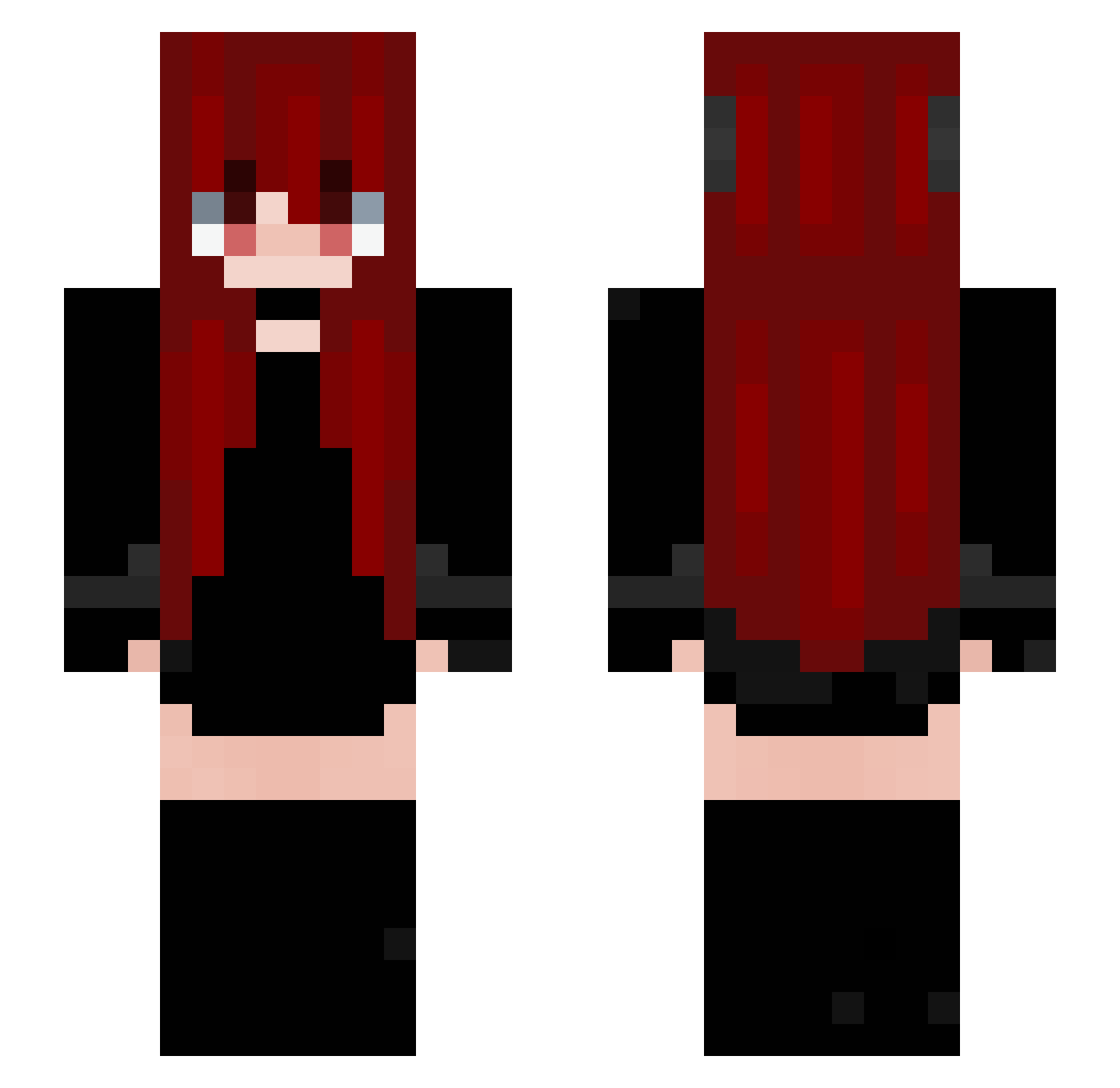 praxagoraa Minecraft skin, front and back view