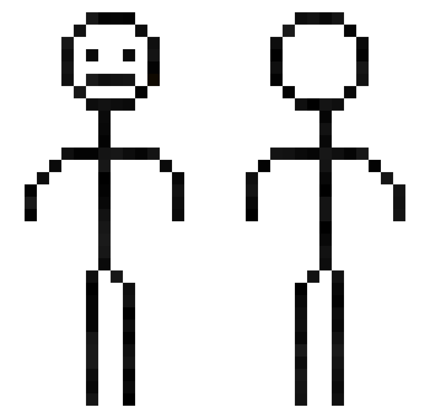 swarthmorean3 Minecraft skin, front and back view