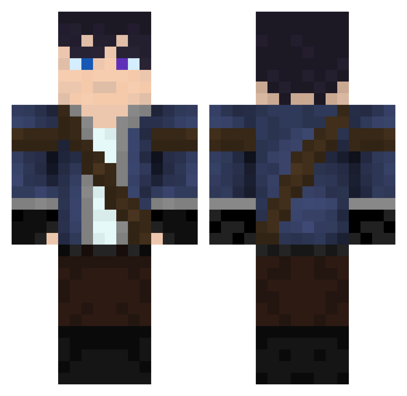 _A_u_g_u_s_T_ Minecraft skin, front and back view