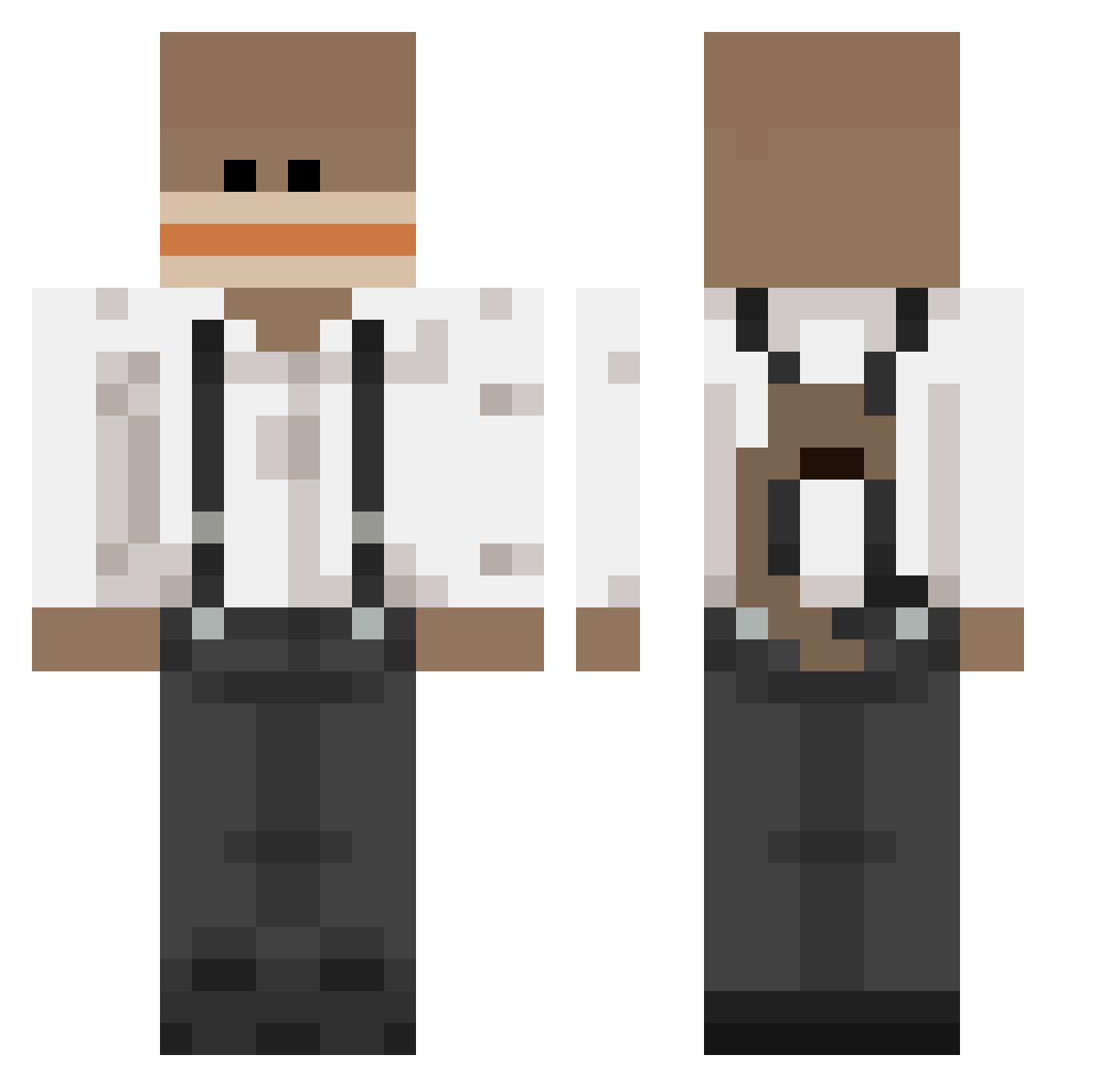 Maxi_Maxi_Super Minecraft skin, front and back view