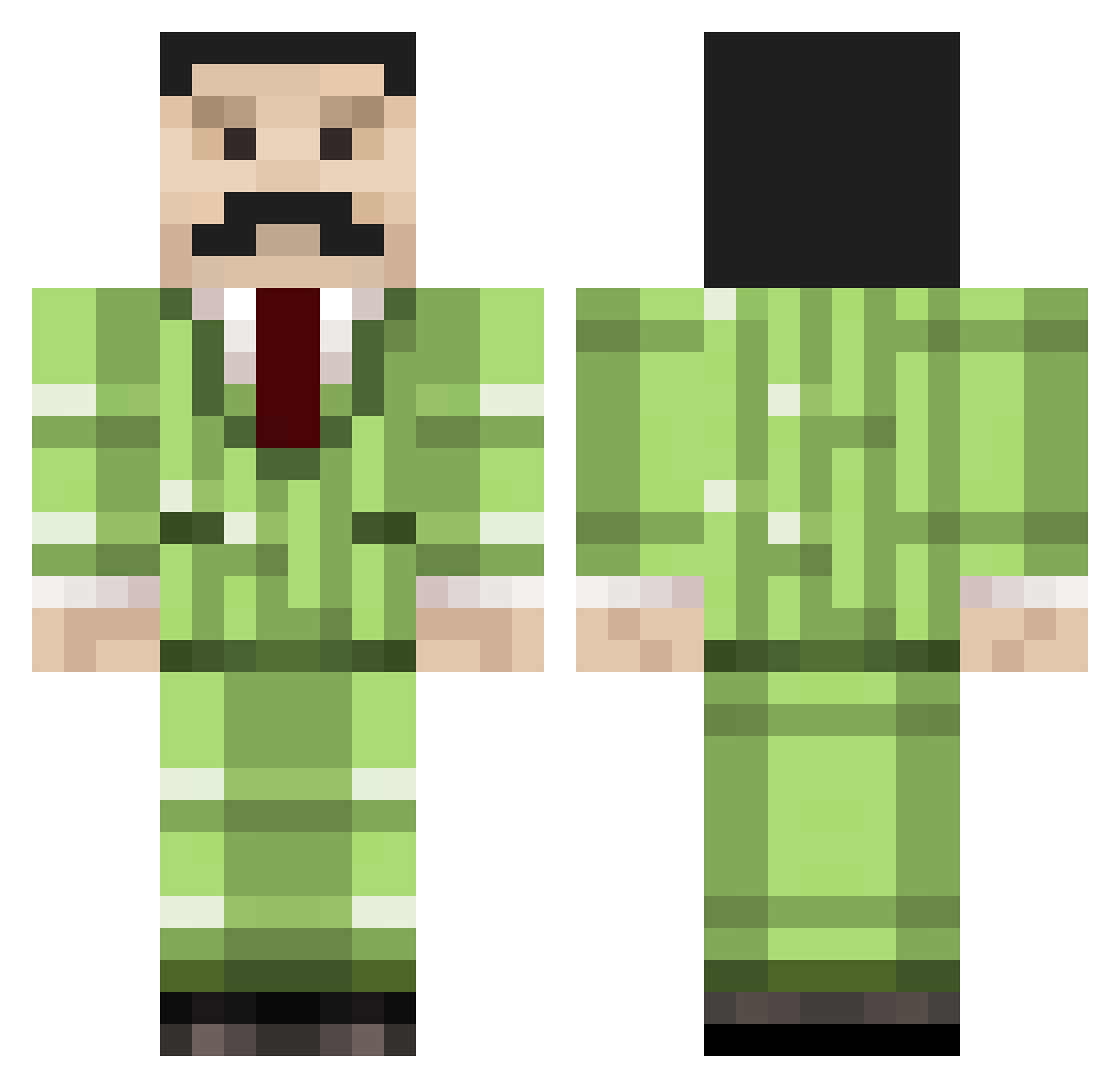 skdlukas17 Minecraft skin, front and back view