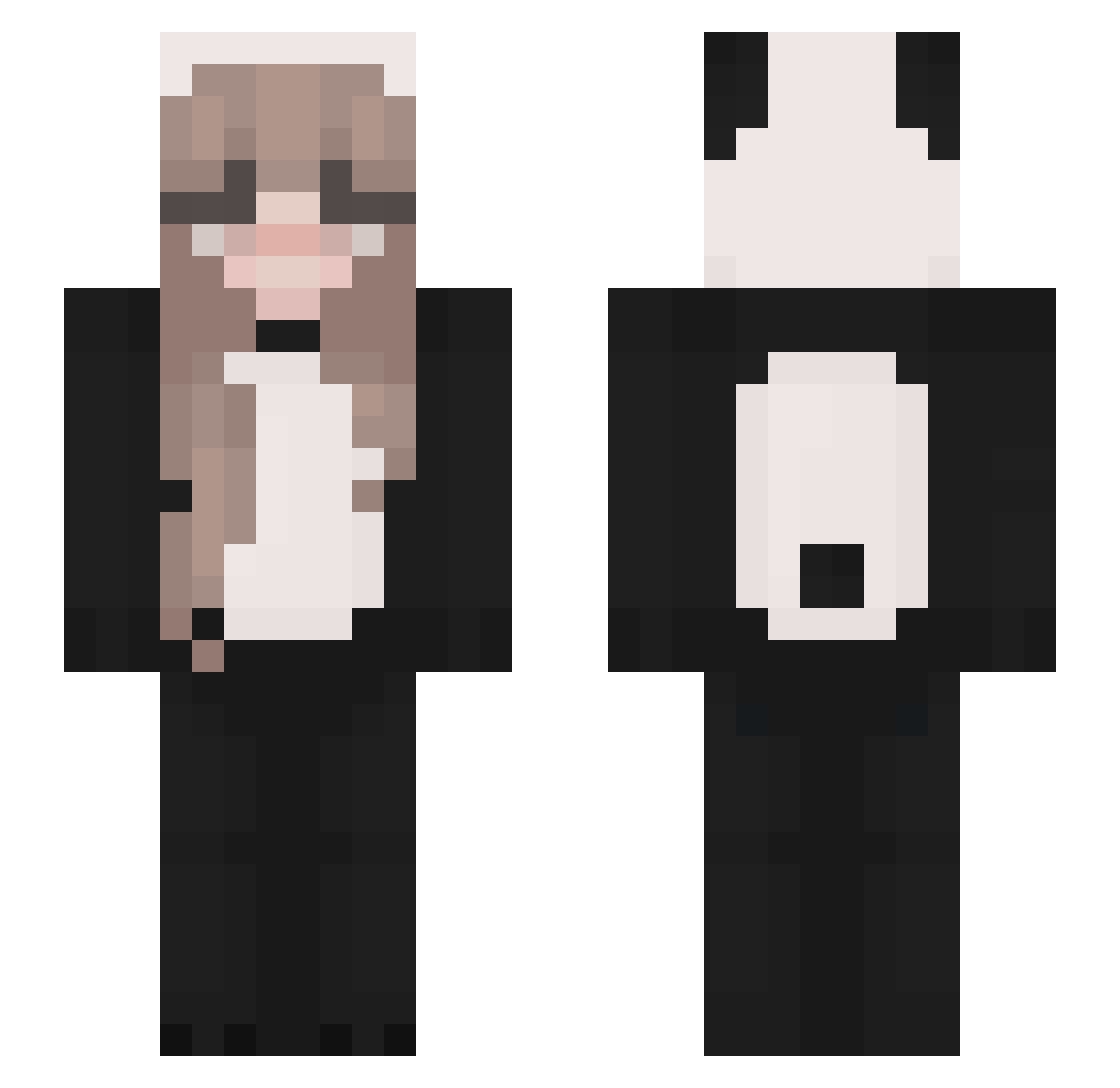 thienthien45 Minecraft skin, front and back view