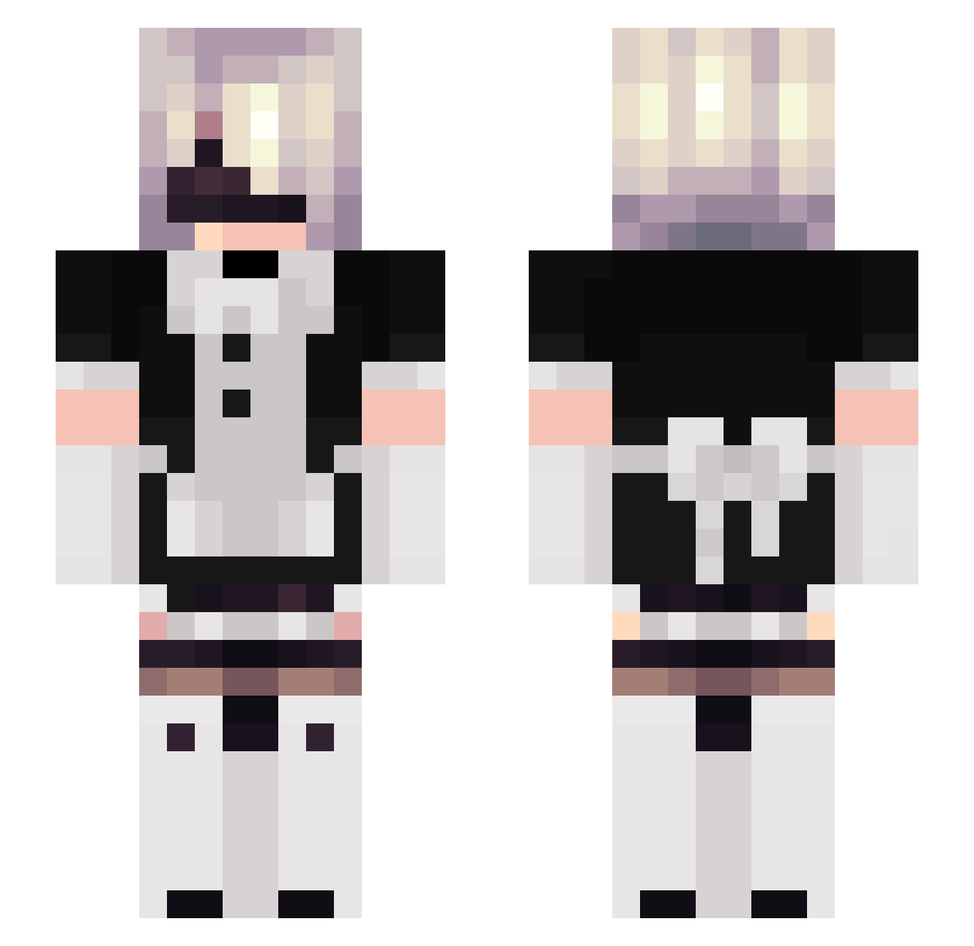 SuperProGamer2 Minecraft skin, front and back view
