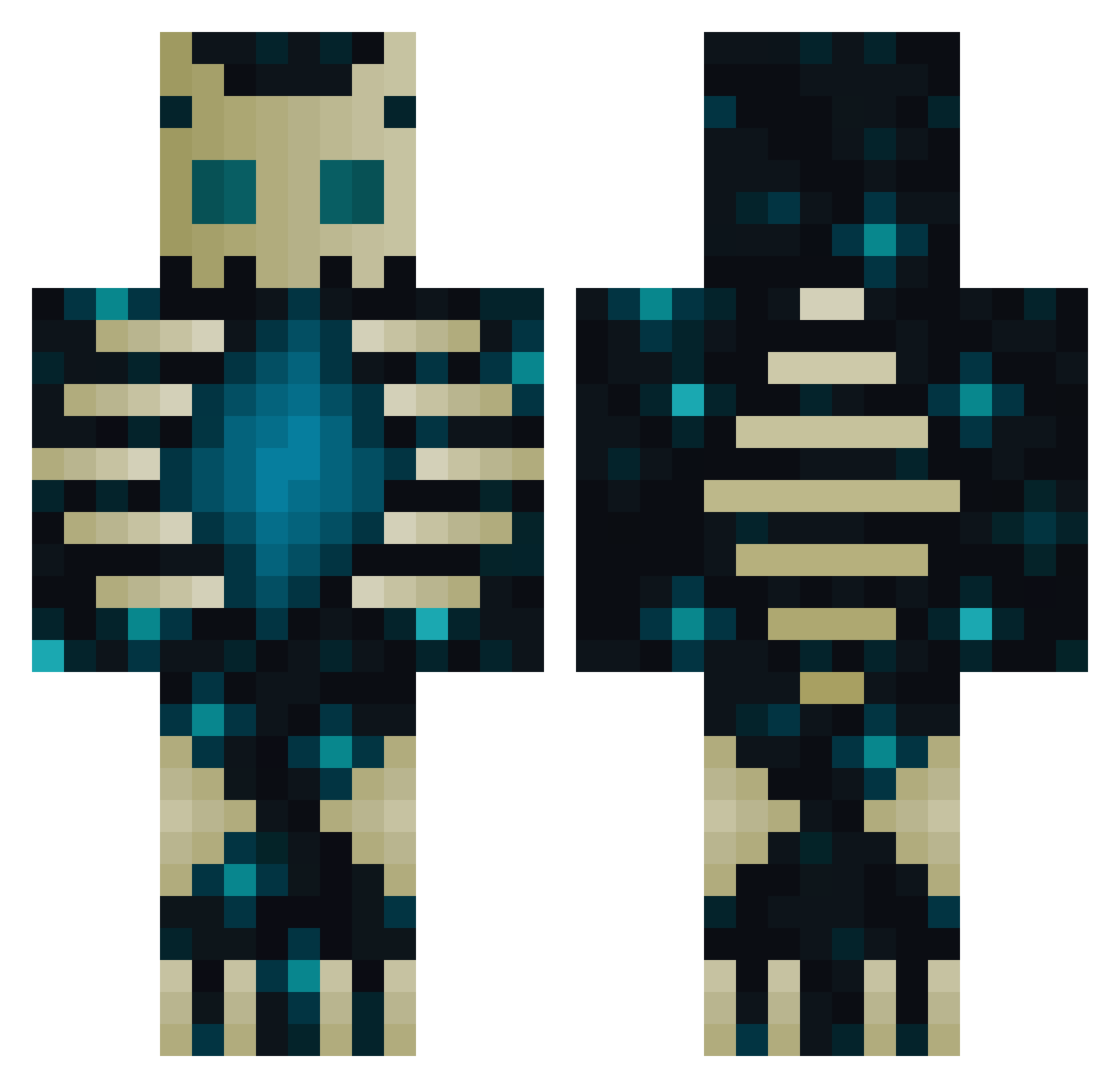 Cobra_925 Minecraft skin, front and back view