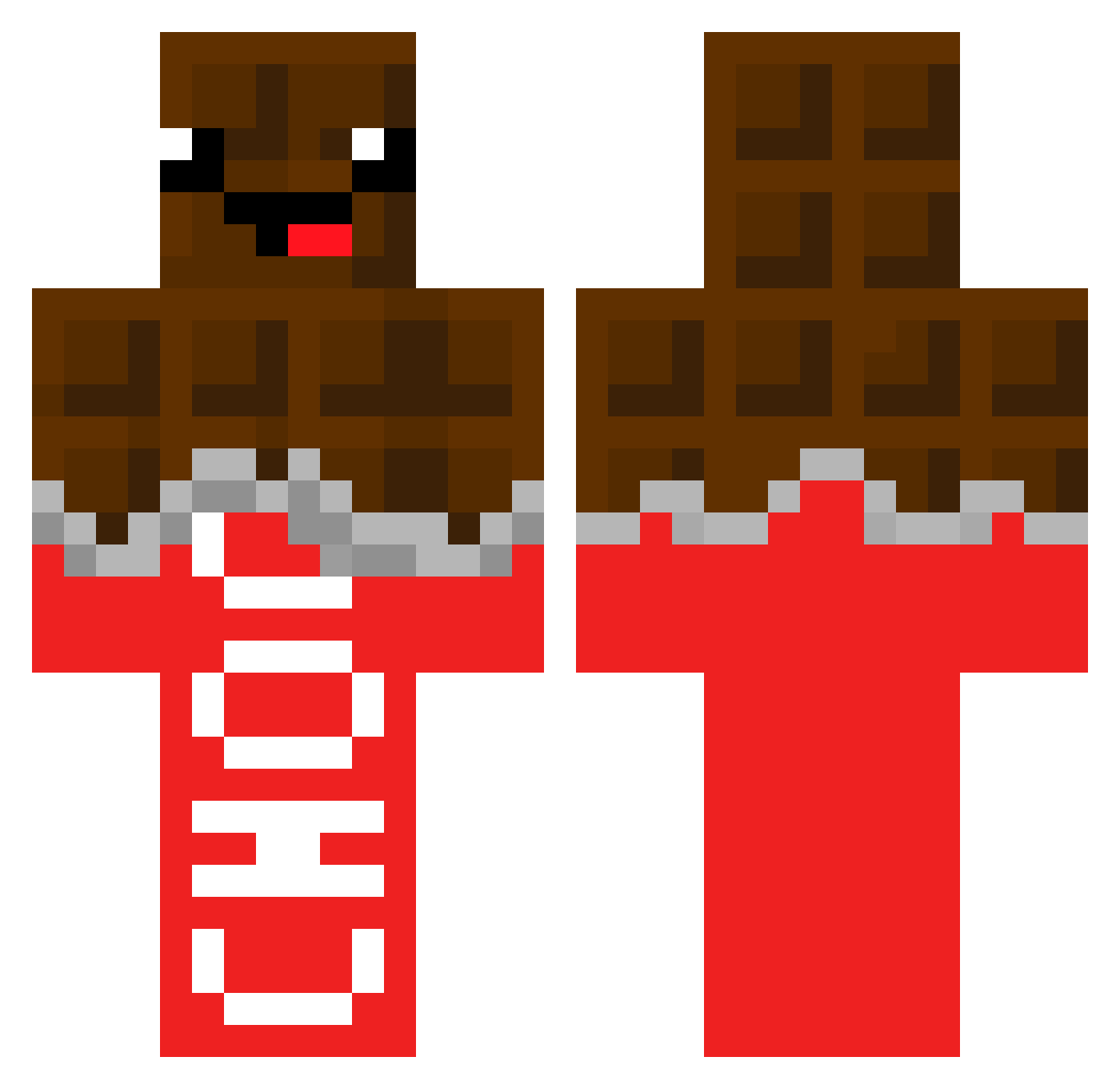 choconyan412 Minecraft skin, front and back view
