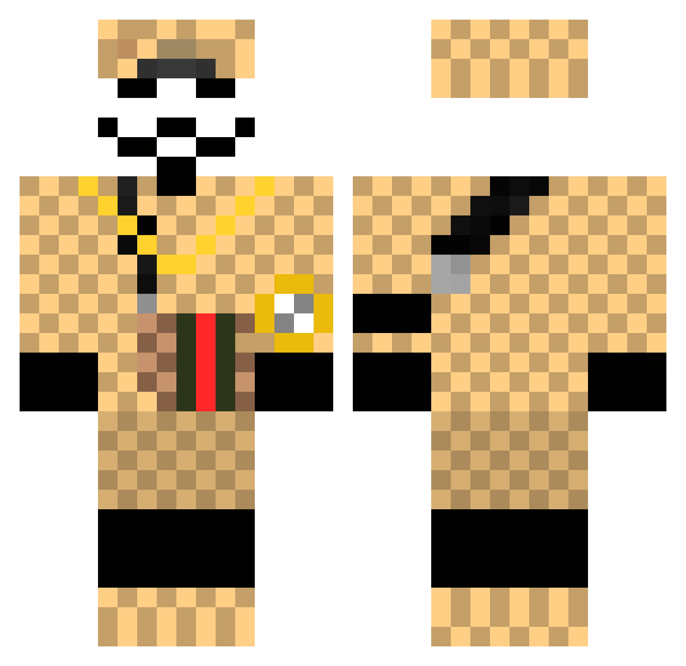 T0_mas Minecraft skin, front and back view