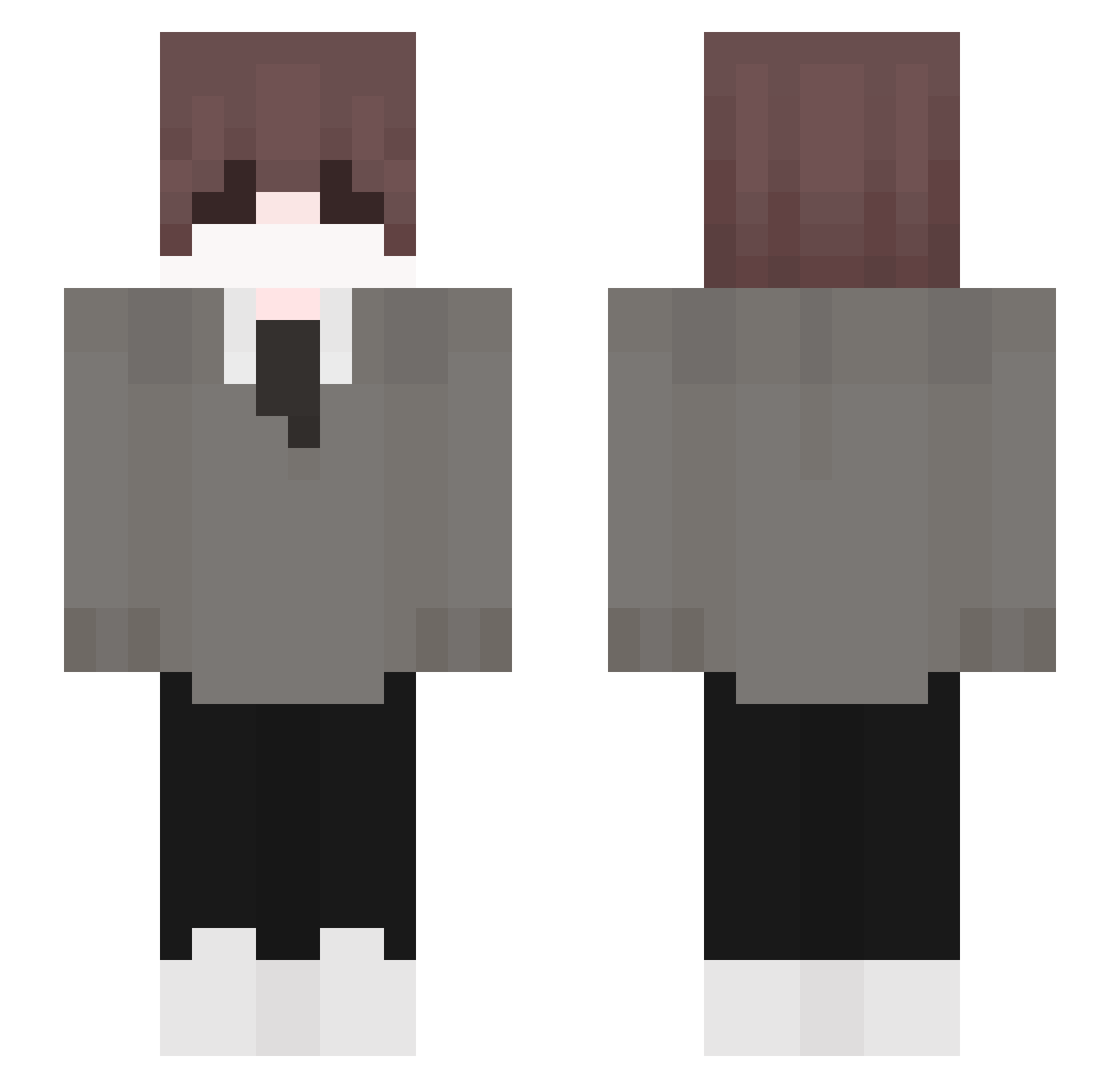 SwqppingALT2 Minecraft skin, front and back view
