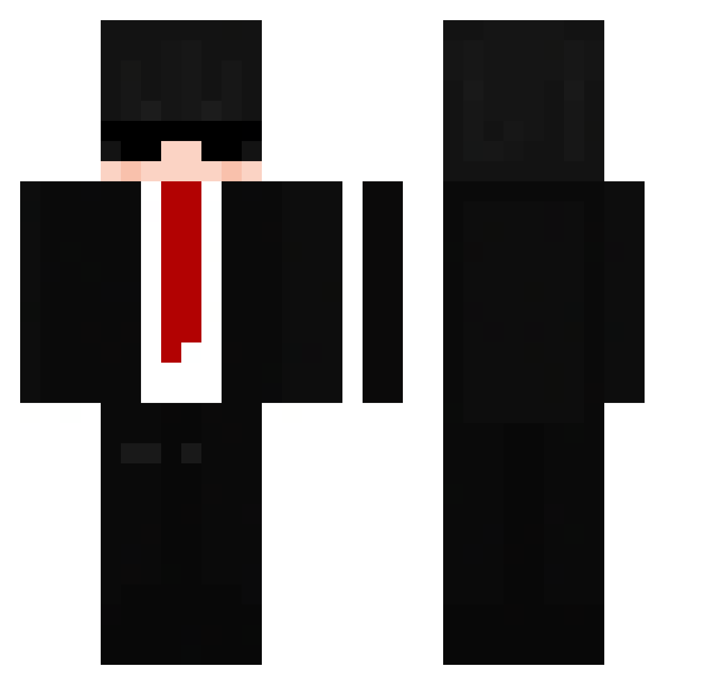 Thiago072 Minecraft skin, front and back view
