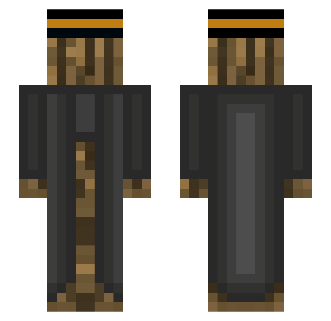 Treezon_ Minecraft skin, front and back view