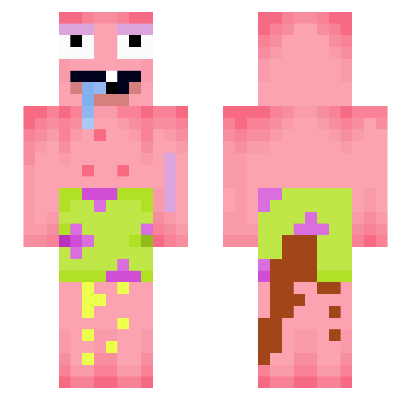Thijmenslim Minecraft skin, front and back view