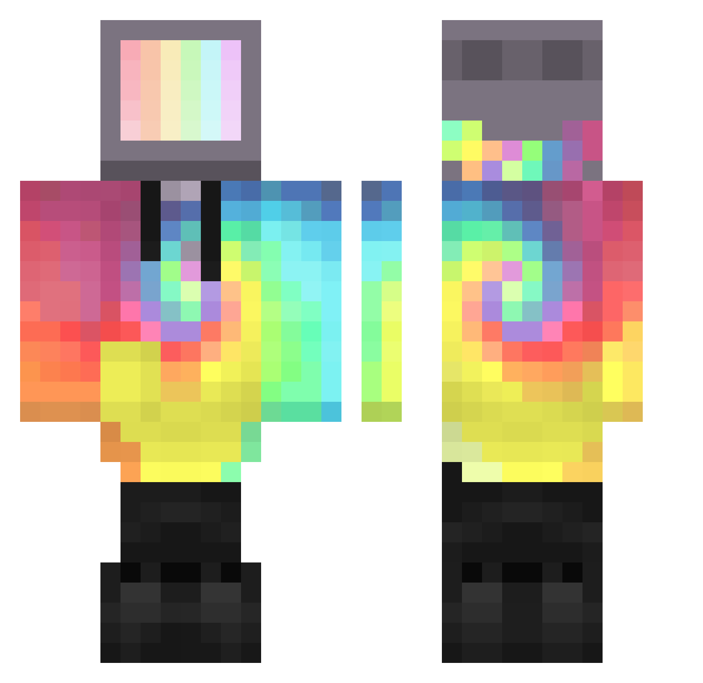 georgicorgi Minecraft skin, front and back view