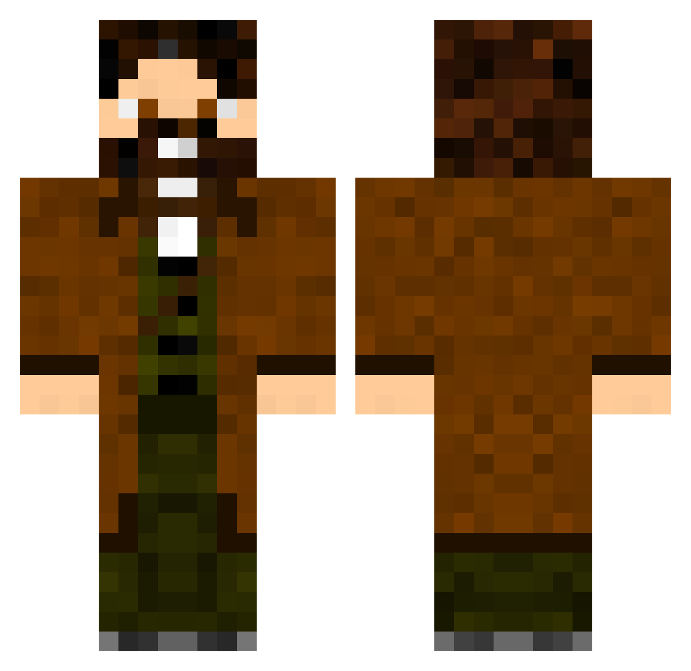 xagraciar200 Minecraft skin, front and back view