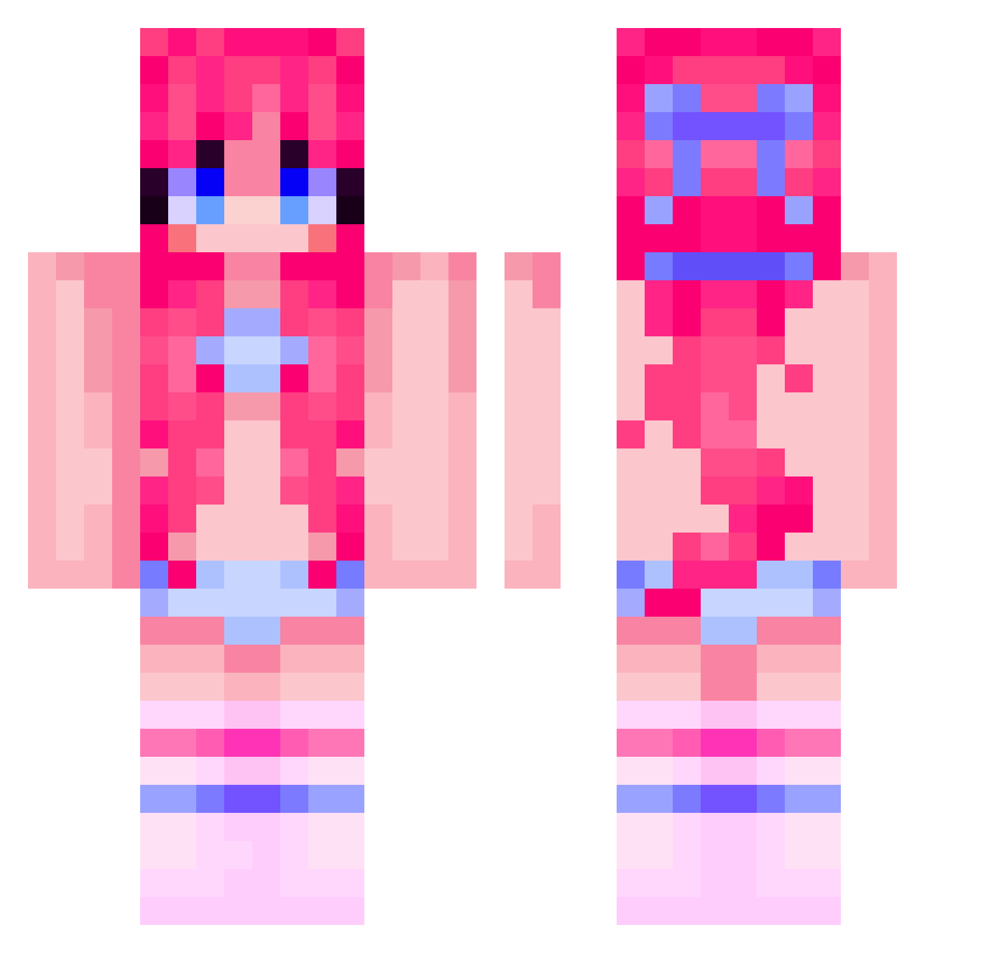 sammeblammy Minecraft skin, front and back view