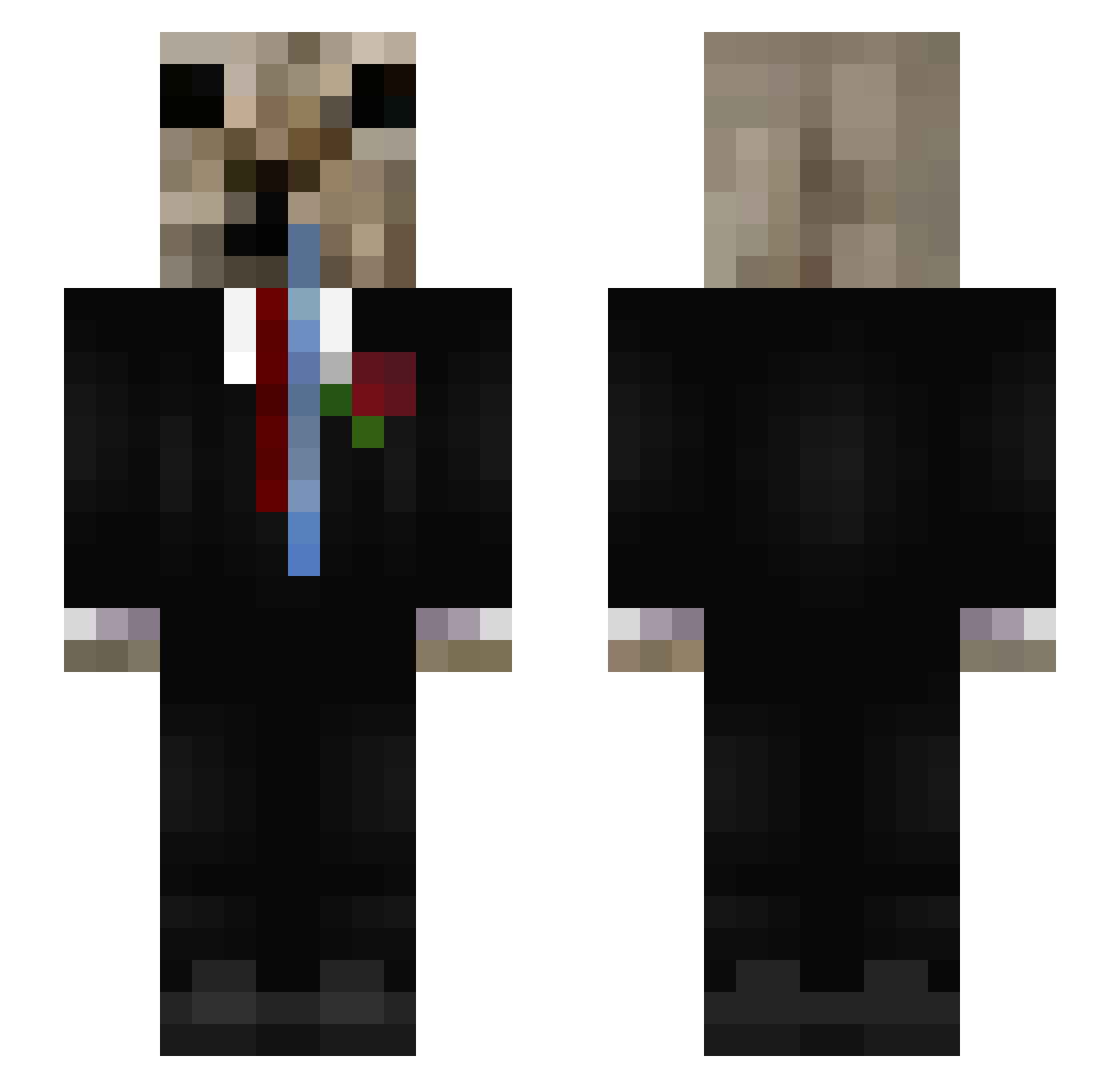 vojtanovak13 Minecraft skin, front and back view