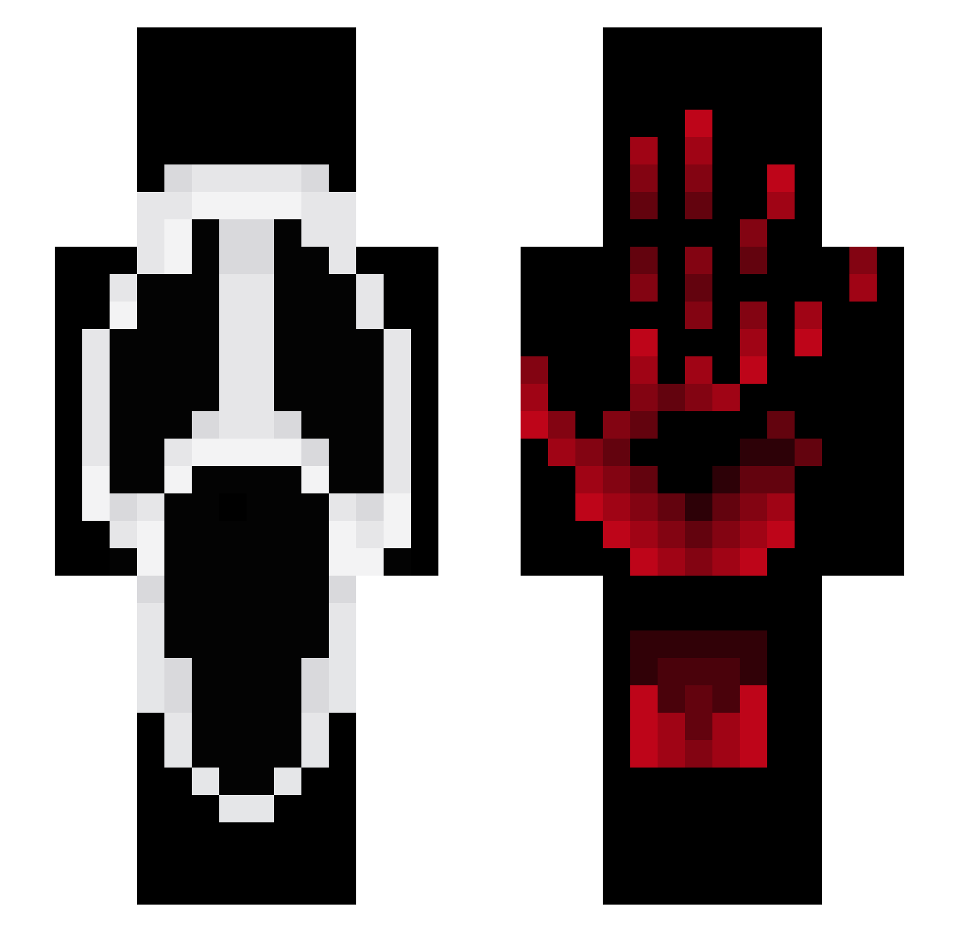 joy_0_0 Minecraft skin, front and back view