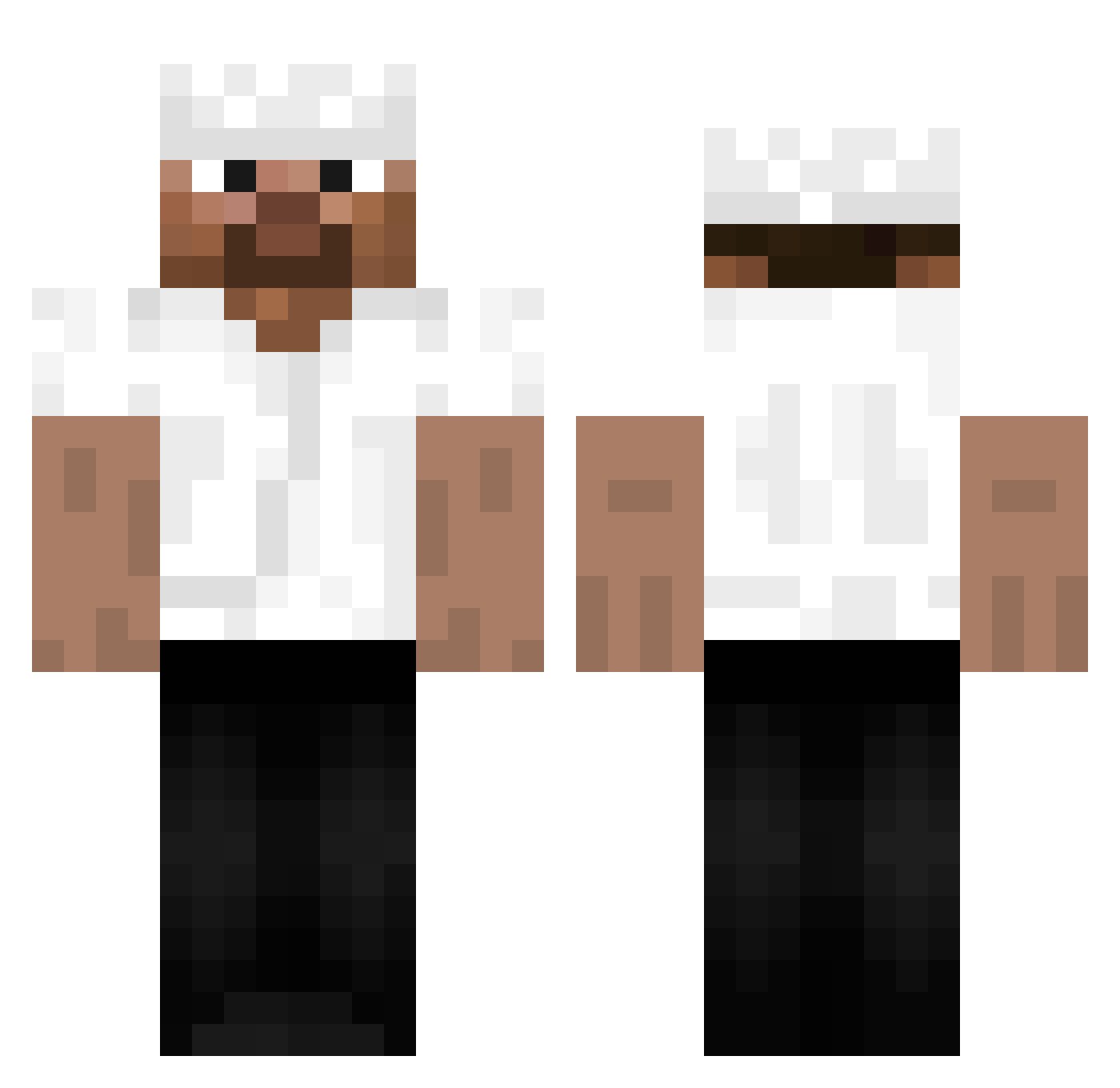 milyyyyyyy Minecraft skin, front and back view