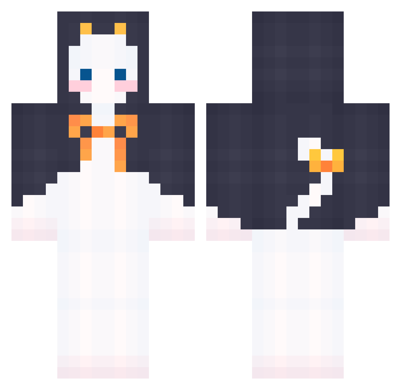 wlaahf_ Minecraft skin, front and back view