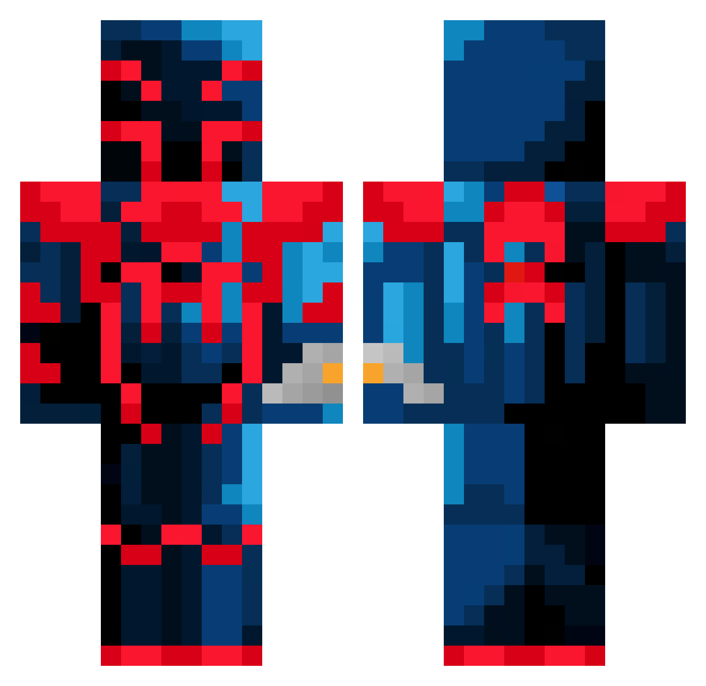 Ambi_N Minecraft skin, front and back view