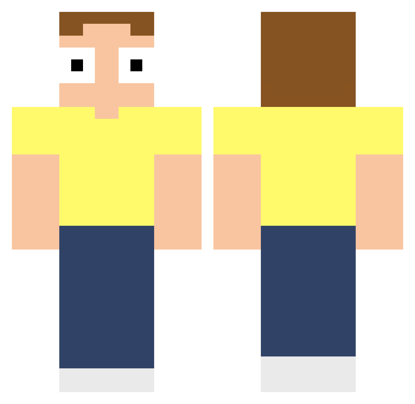 woojin_x Minecraft skin, front and back view