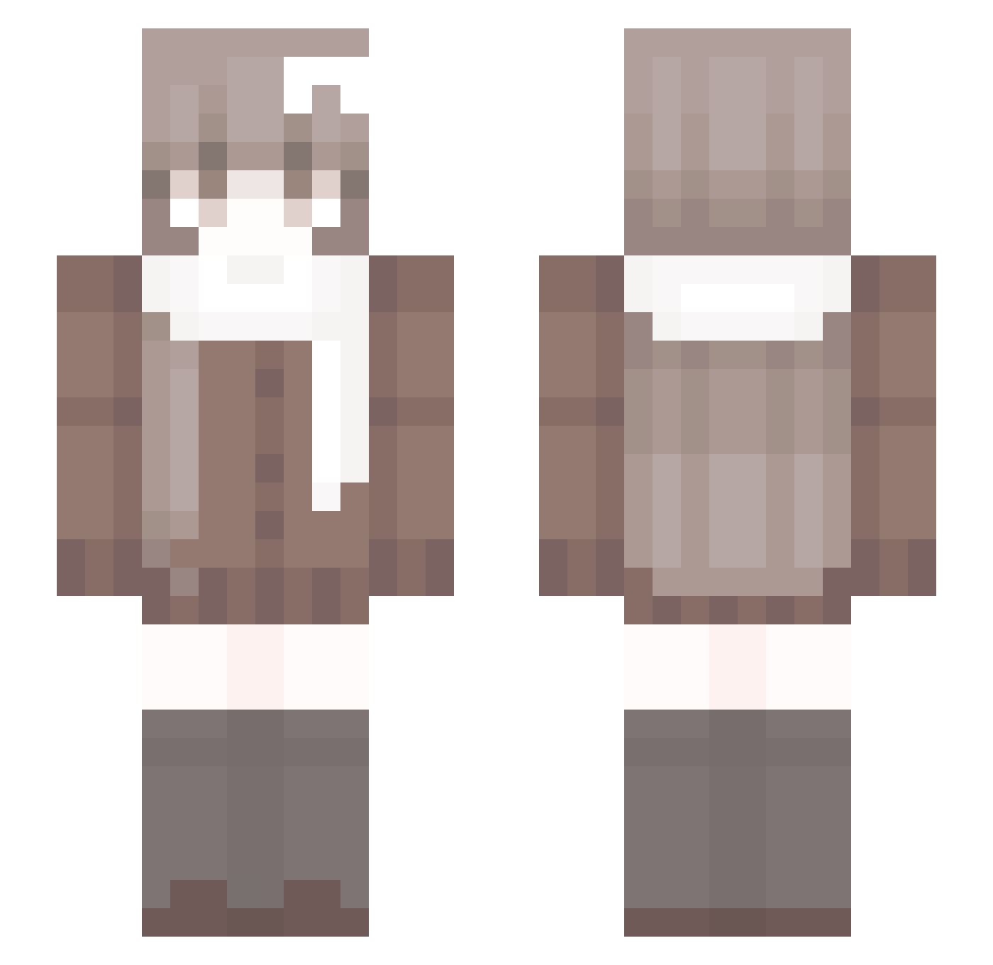 naomi20026 Minecraft skin, front and back view