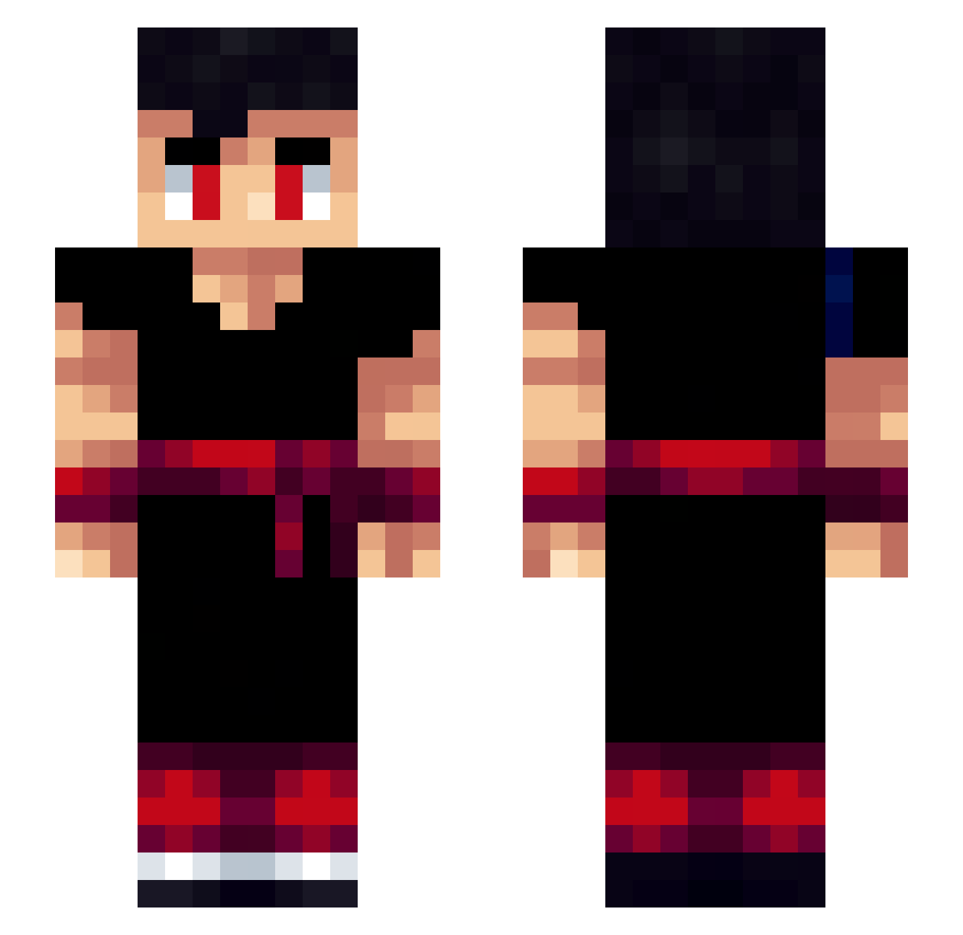 The_sayaman Minecraft skin, front and back view