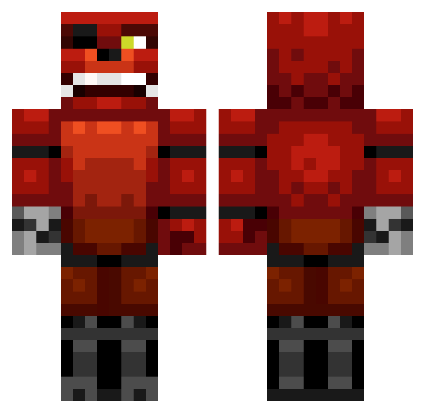 Lima_cx Minecraft skin, front and back view