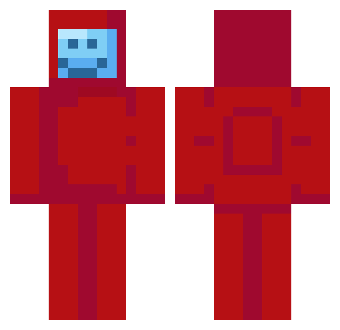 User_name_4321 Minecraft skin, front and back view