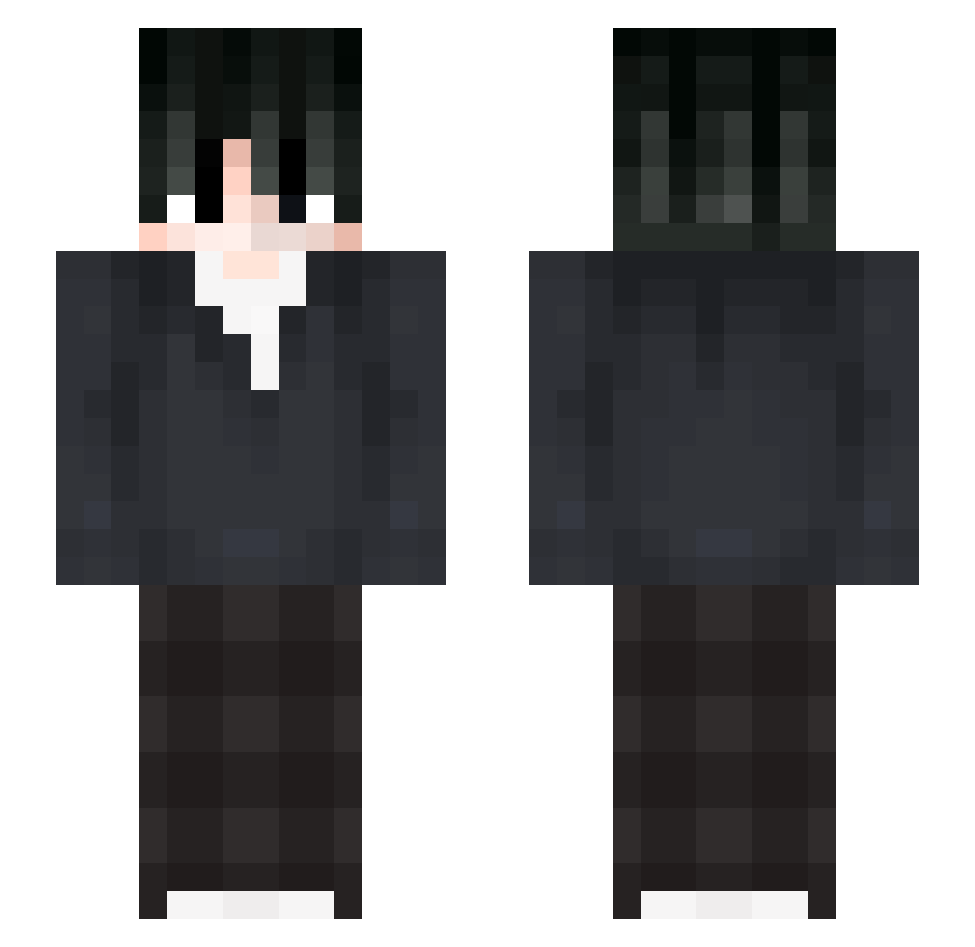 Sumu_im Minecraft skin, front and back view
