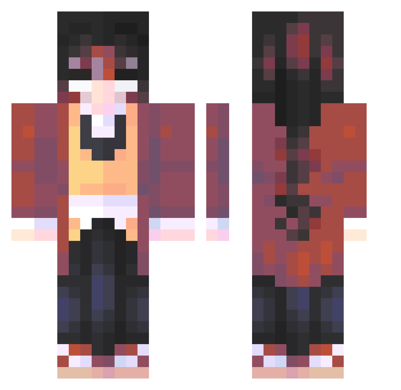 BigmanKarl_ Minecraft skin, front and back view