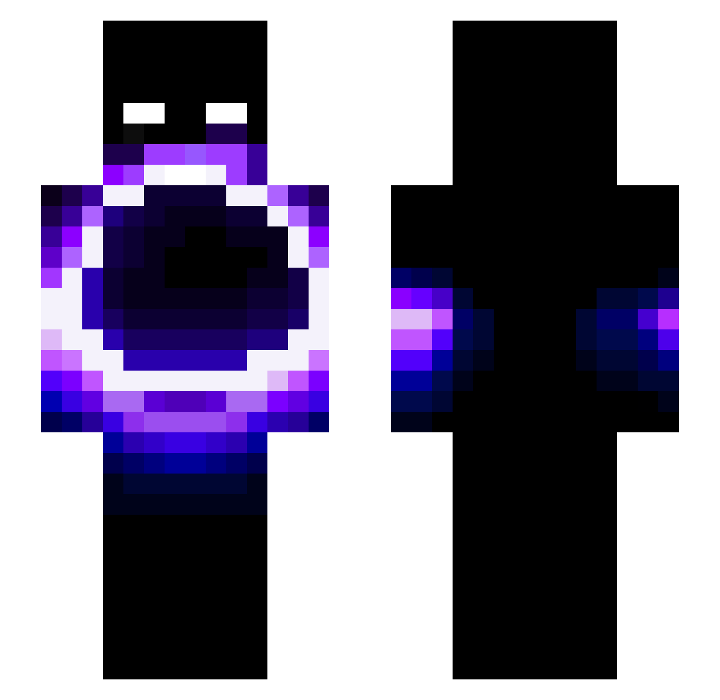 Taxidermyyy Minecraft skin, front and back view