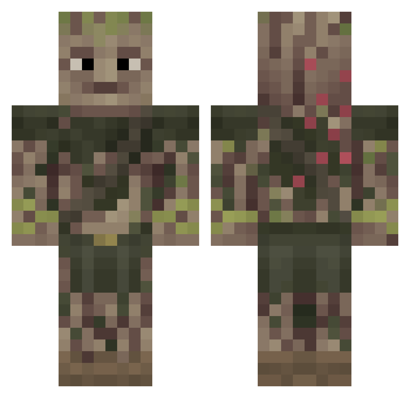voneconomo Minecraft skin, front and back view