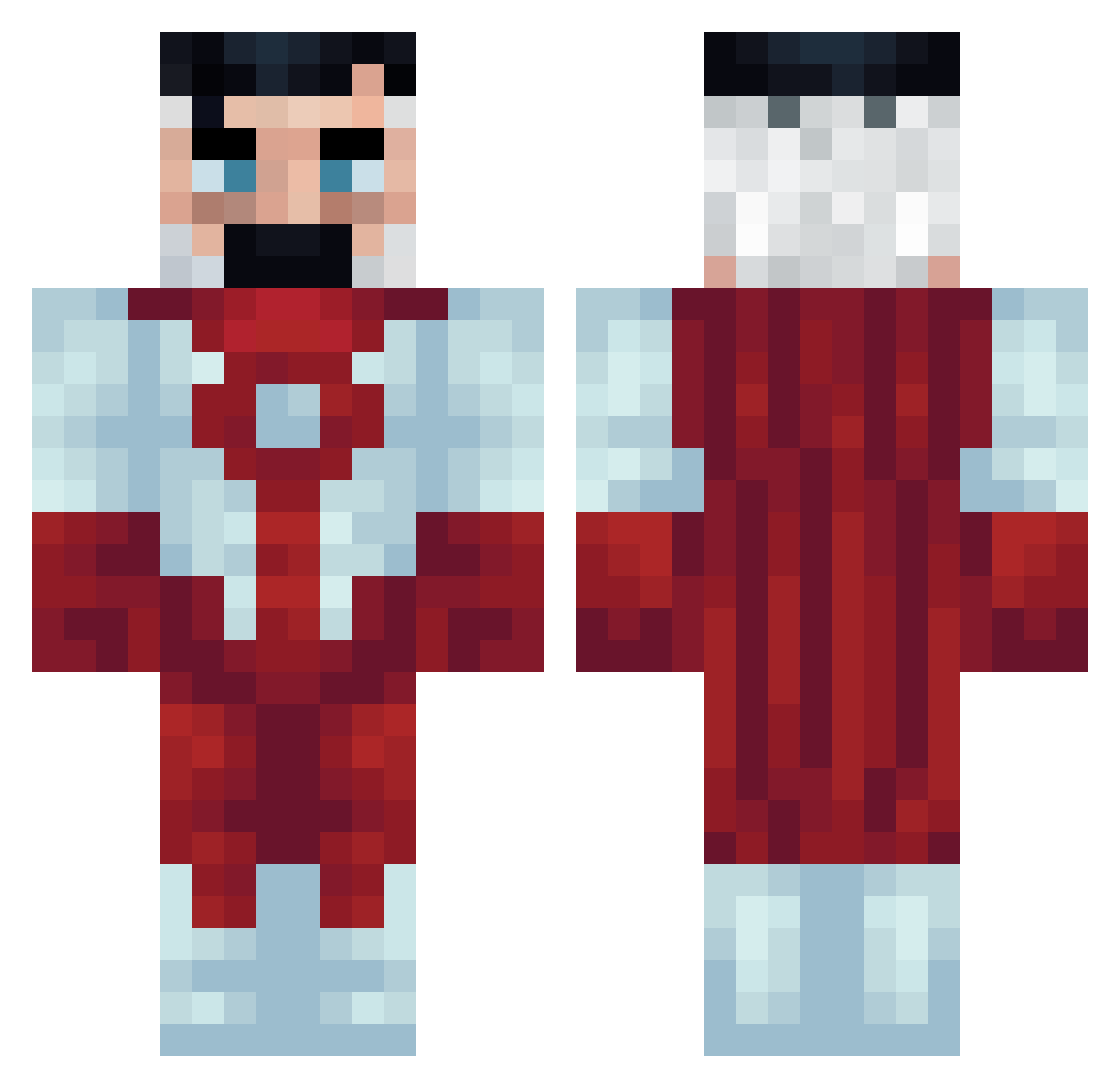 Ya_Boi_Teez Minecraft skin, front and back view