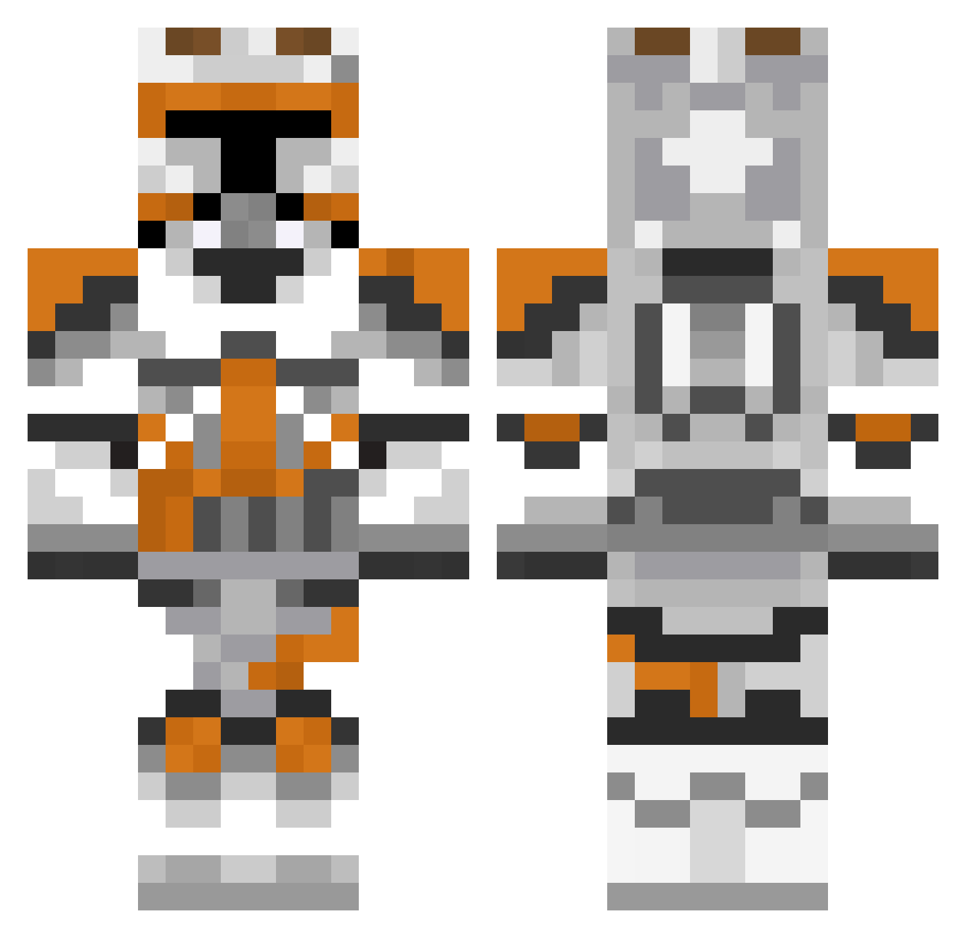 LStar2okUwU Minecraft skin, front and back view