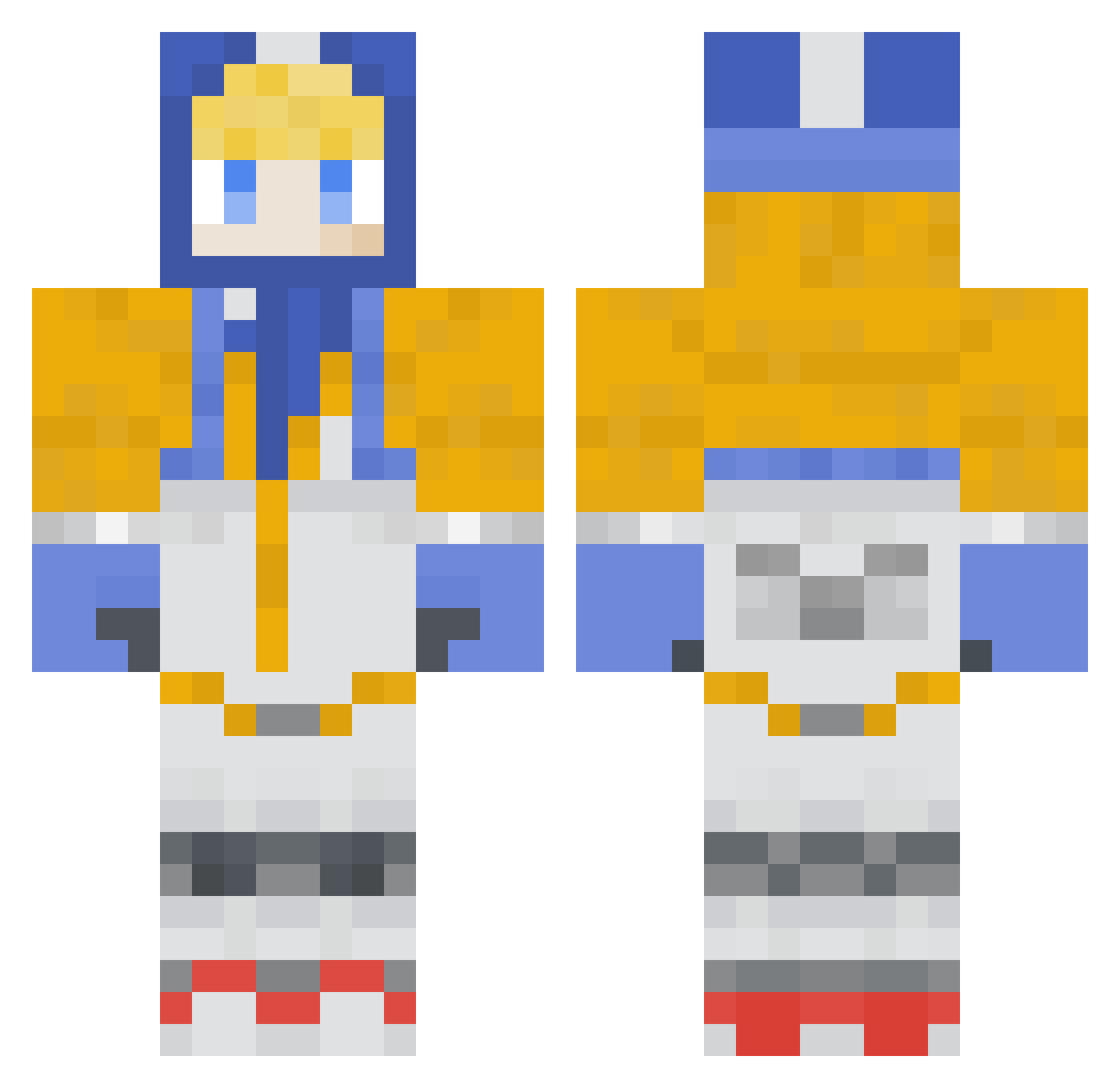 tufenuf Minecraft skin, front and back view