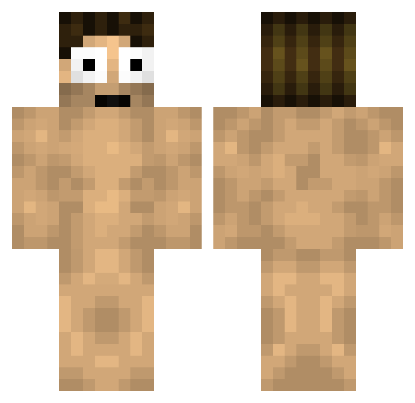 KSvMB5ENBshm972K Minecraft skin, front and back view