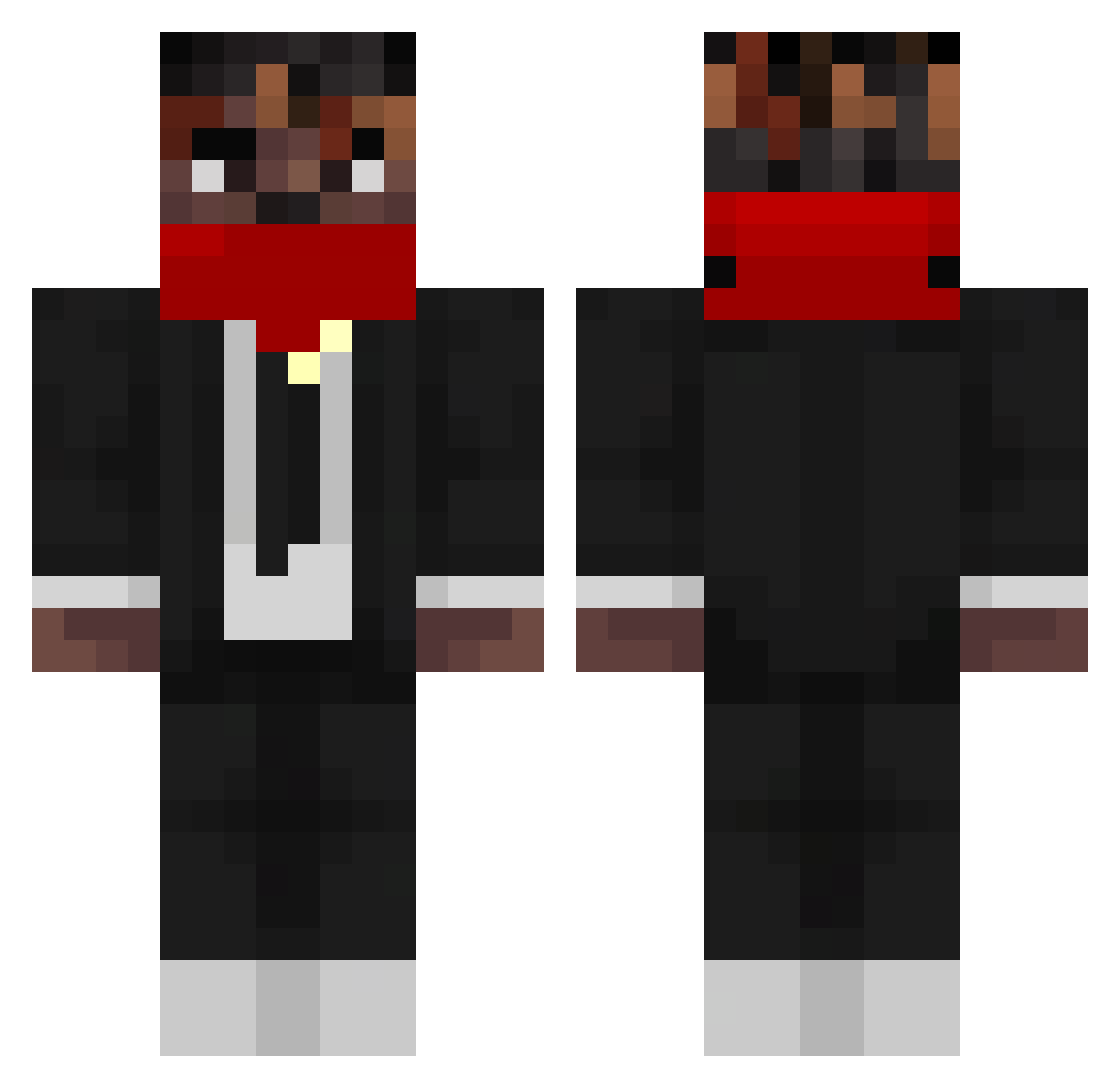 WildIsaac12 Minecraft skin, front and back view