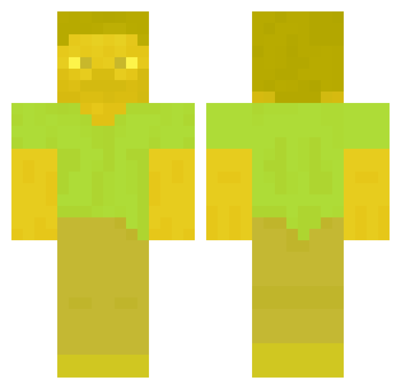 Sunaaj_PD Minecraft skin, front and back view