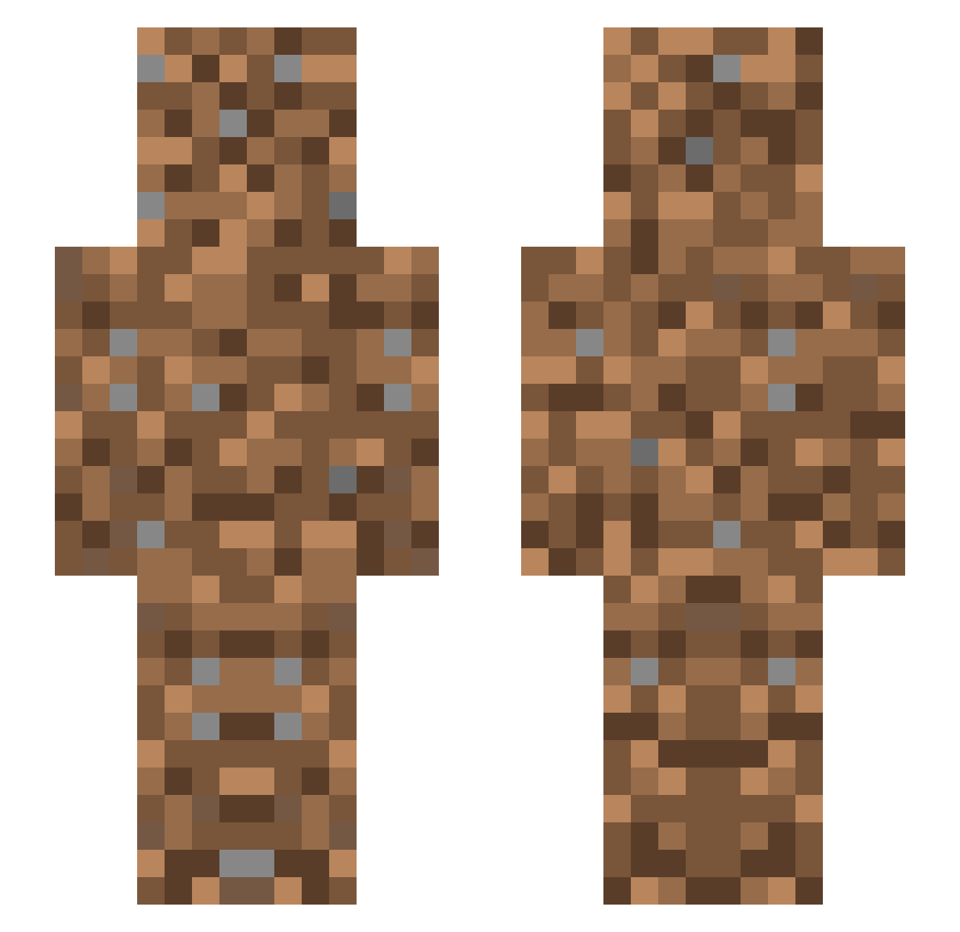 star0610 Minecraft skin, front and back view