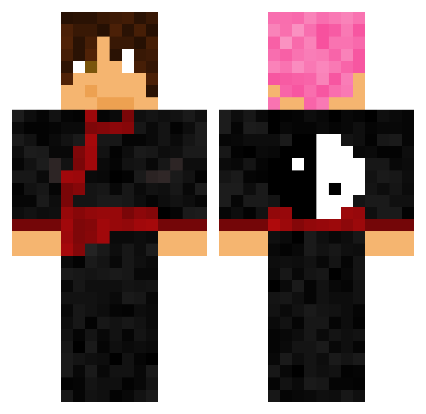 Zhang_Yao_95 Minecraft skin, front and back view